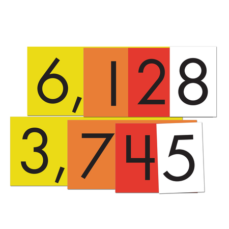 SENSATIONAL MATH Sensational Math™ 4-Value Whole Numbers Place Value Cards Set 626642